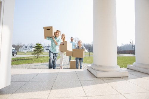 Local office moving service handling commercial equipment