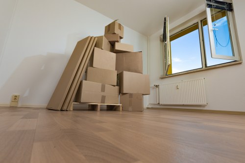 Cubic-yard pricing example for a flat move in West Hampstead