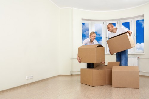 Preparing boxes and furniture for a West Hampstead move