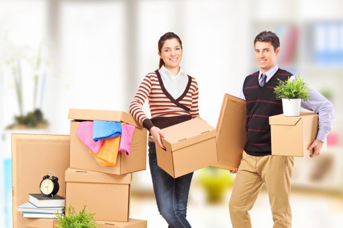 Careful packing materials for apartment removals in Westhampstead
